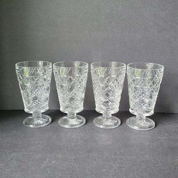 Vintage Big Top Peanut Butter by Hazel-Atlas Clear Iced Tea Water Goblets Drinki